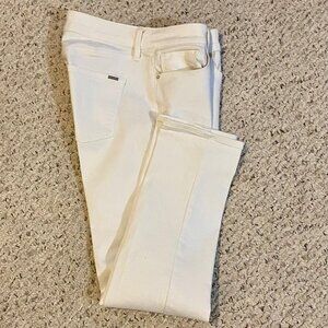 White House Black Market Crop White Jeans Size 2